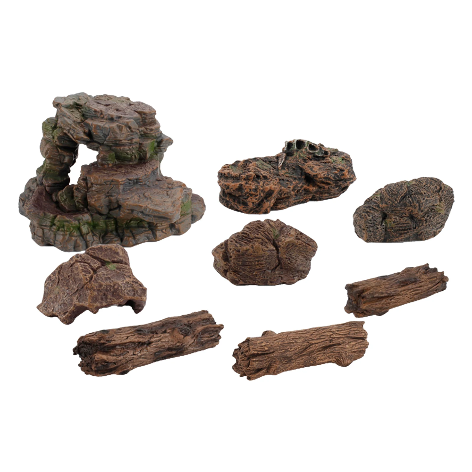 Desk Scene Artificial Stone Fake Faux Rock Model Diorama Scene Sand Table Aquarium Ornament