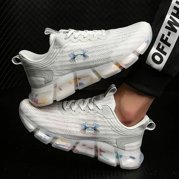 

Men Fashion Sneakers Classic Damping Jogging Shoes Men Casual Shoes Trend Cottom Fabric Shoes Breathable Fitness Shoes Low Mesh