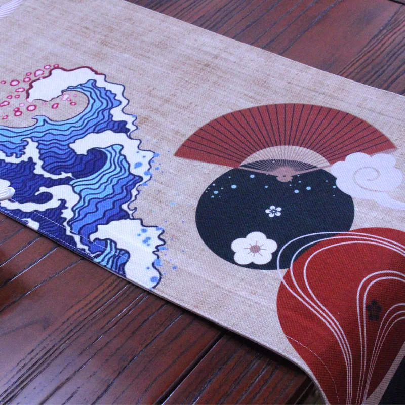 Mesa de jantar decoração japão estilo ukiyoe