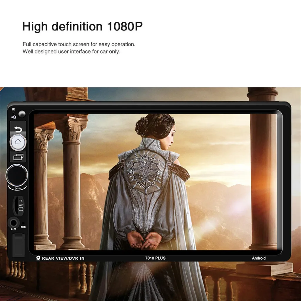 7Inch Android 8.1 Car MP5 GPS Multimedia Radio Player with Wifi Bluetooth FM