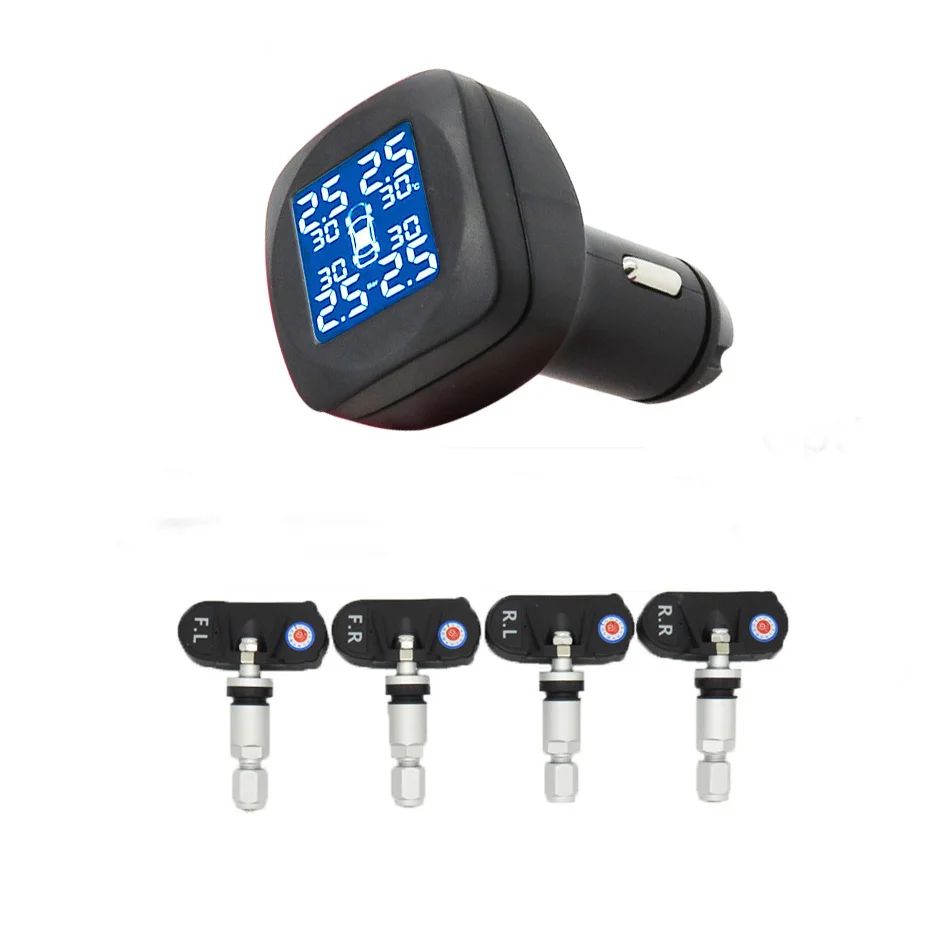 Прикуриватель TPMS автомобильный датчик давления в шинах монитор система контроля давления в шинах внешний внутренний датчик Visture T05W N - Тип: Internal T05N