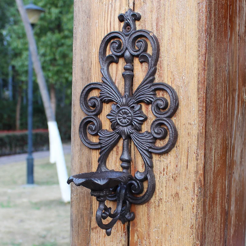 Antique Handmade Cast Iron Wall Candle Holder American Farm Country Accents Home Garden Decor Wall Mounted Metal Candle Holder Antique Handmade Cast Iron Wall Candle Holder American Farm Country Accents Home Garden Decor Wall Mounted Metal Candle Holder