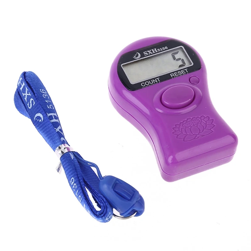 

Portable Digital Electronic Counter with Lanyard Decompression Finger Tool