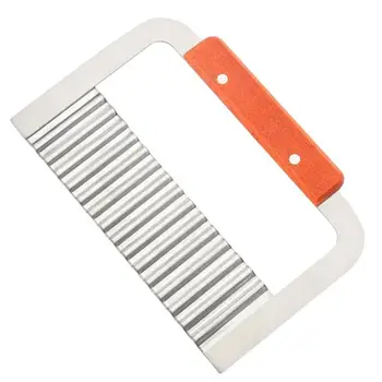 

Stainless Steel Potato Wave Knife Chip Cutter Fruits Vegetable Using Ergonomic Design Easy to Use Kitchen Accessory
