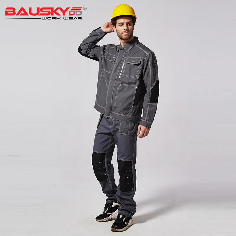 Bauskydd B109 Мужская Рабочая одежда защитные рабочие штаны комбинезоны многофункциональные карманы брюки комбинезоны рабочая одежда с наколенниками