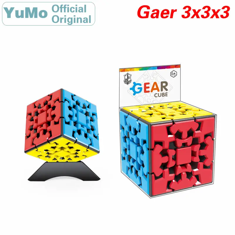 

YuMo Gear 3x3x3 Magic Cube 3x3 Speed Twisty Puzzle Brain Teasers Challenging Intelligence Educational Toys For Children