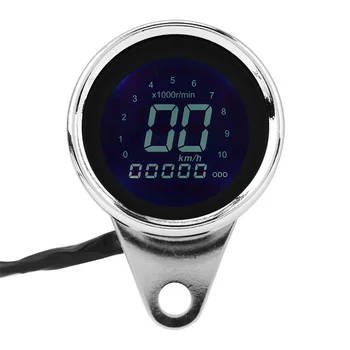

Universal Motorcycle Digital LED LCD Speedometer Tachometer Speed Gauge anti-glare for all motorcycles with 12V power supply