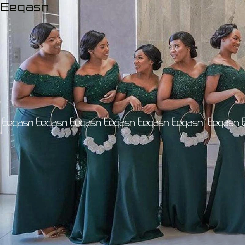 Satin dark green bridesmaid dresses Dresses Images 2022