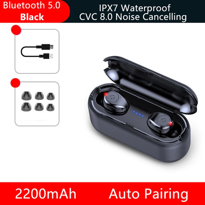 OTTWN Новый F9 обновление беспроводные наушники bluetooth 5.0TWS аудио мини смарт гарнитура