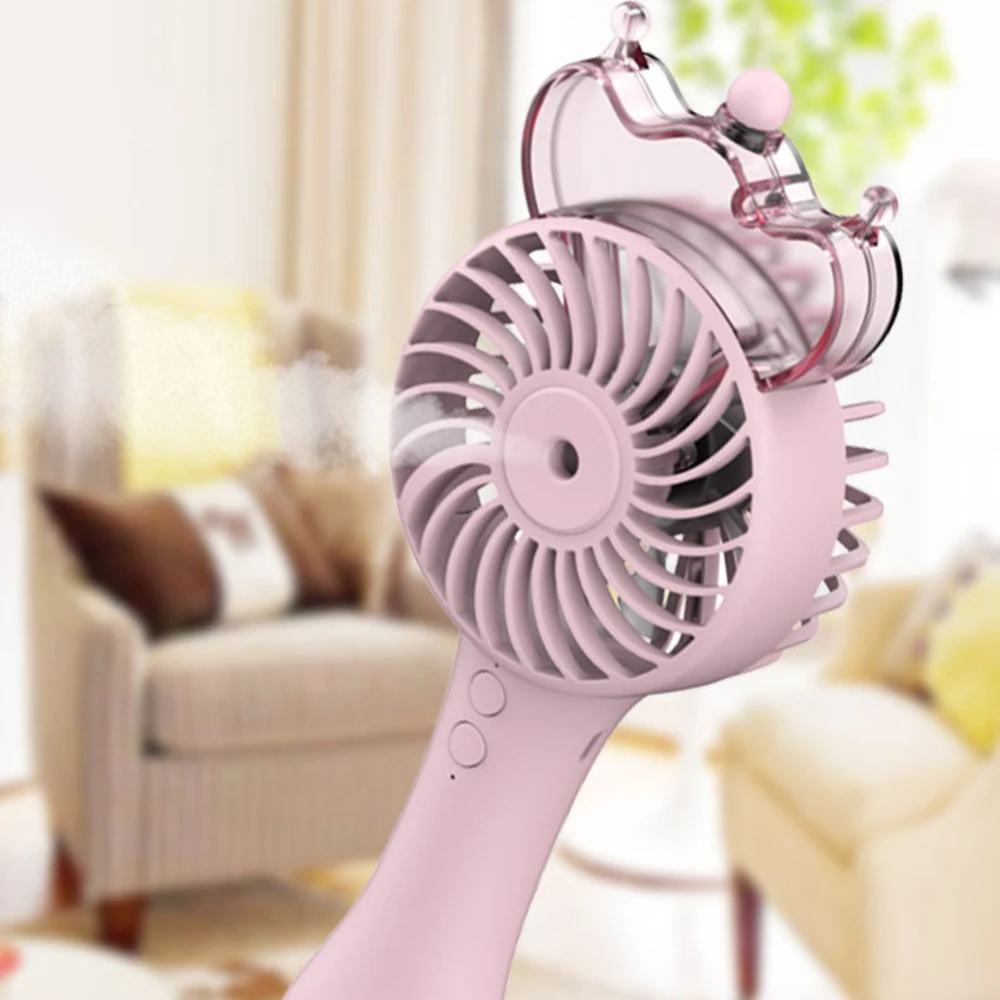 

Handheld Water Spray Mist Fan USB Rechargeable Mini Cooling Fan Humidifier