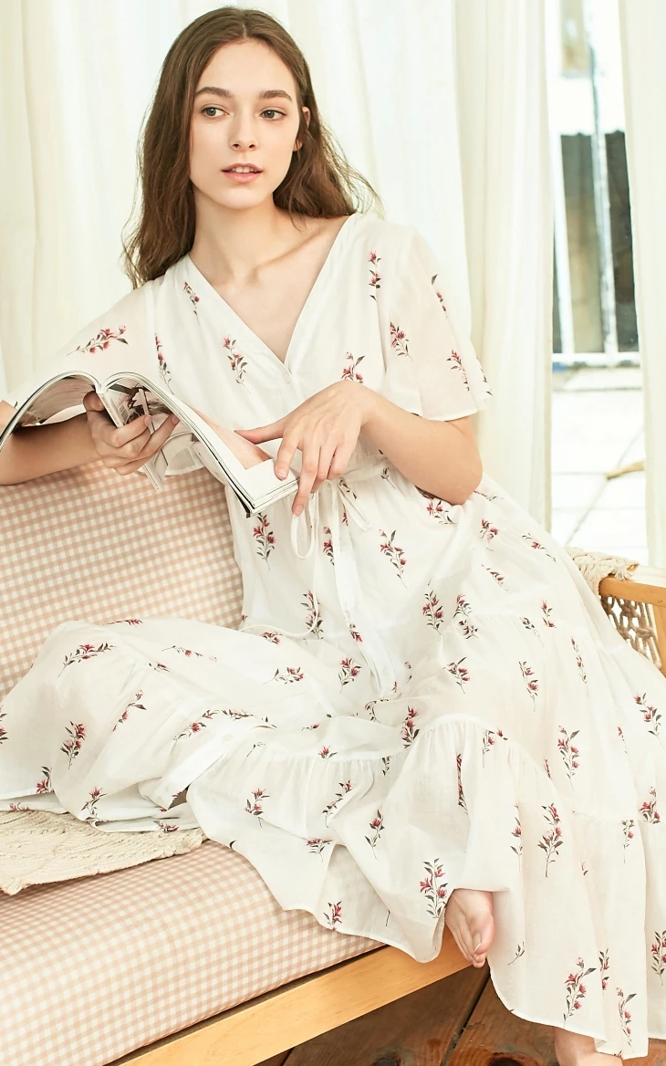Vero Moda Новое поступление цветочное хлопковое Ночное платье домашняя одежда | 31917B507