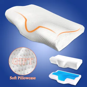 

Orthopedic Memory Foam Pillow 50x30cm/60x35cm Slow Rebound Soft Ice-cool Gel Pillow Comfort Relax The Cervical For Adult Pillows