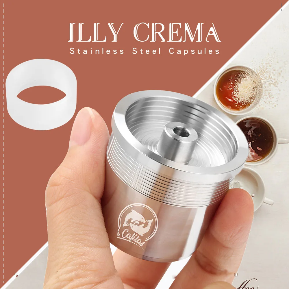 ICafilasICalifas совместимый с кофеваркой illy/металлические многоразовые капсулы для