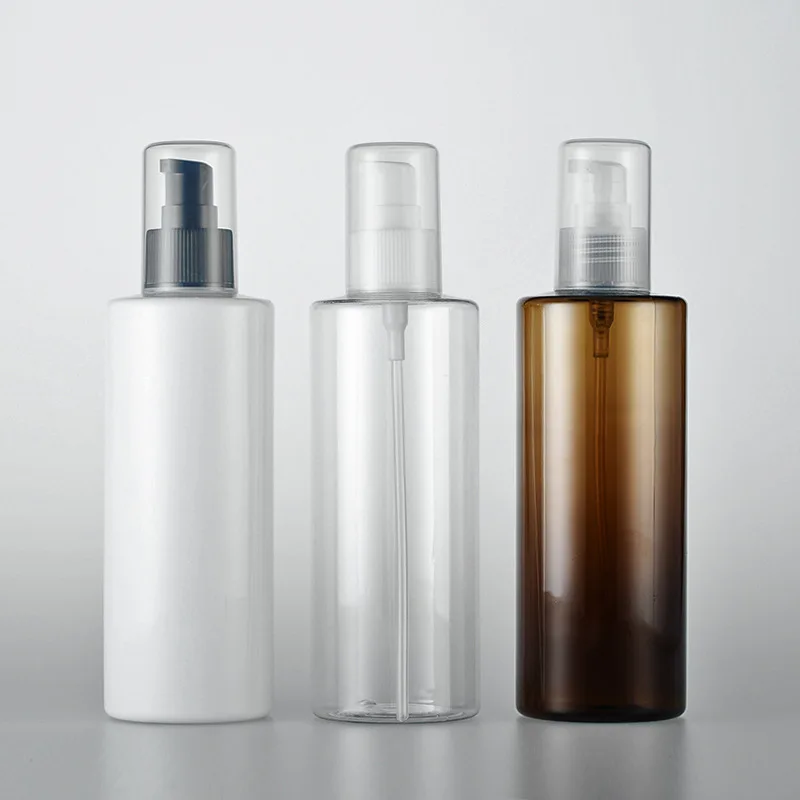 

30pcs 250ml Empty white Lotion Pump Travel Plastic Bottle 8.5OZ PET Cosmetic Cream Packaging Container Treatment Pump Dispenser