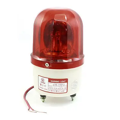DC 24V 10W Красный вращающийся мигающий светильник Предупреждение лампа промышленного сигнала