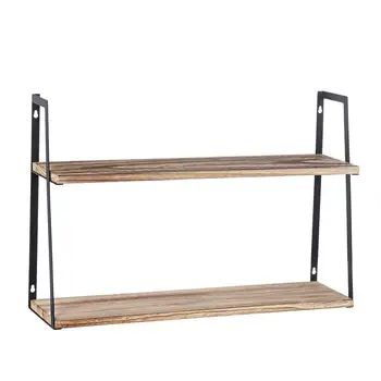 

Iron Wooden Decorative Wall Shelf Storage Rack Organization for Kitchen/ Kid Room DIY Wall Decoration Holder Home Decor