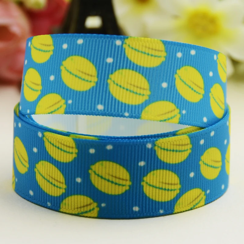 7/8 '✢ мм 1&quot 25 1-1/2 &quot38 3&quot 75 Macaron карикатура печатные Grosgrain ленты вечерние
