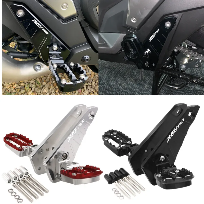 Motorcycle Accessories Folding Rear Foot Pegs Footrest Passenger For HONDA X-ADV 750 X ADV 750 XADV750 XADV