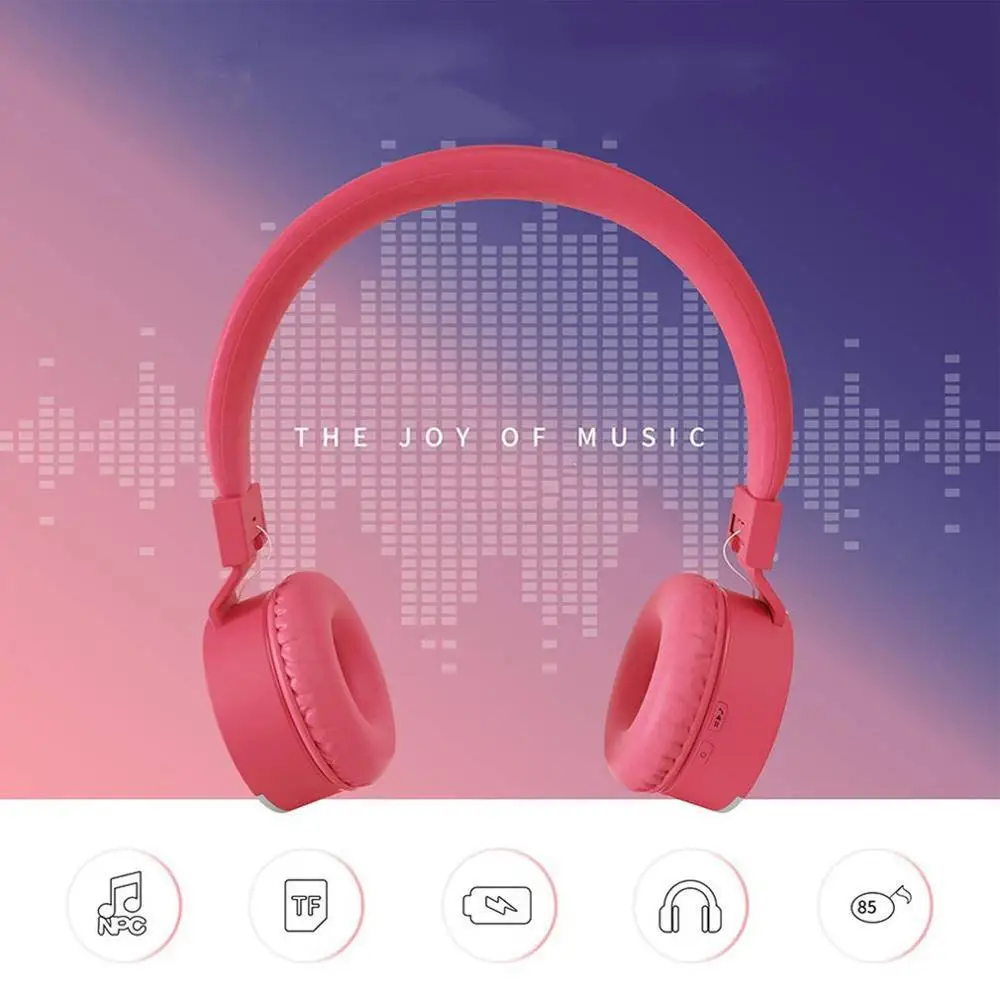 Kids Headphones Wireless Headphones Bluetooth 5 0 headset wearing a folding phone Foldable Stereo Headphone Gaming Earphones