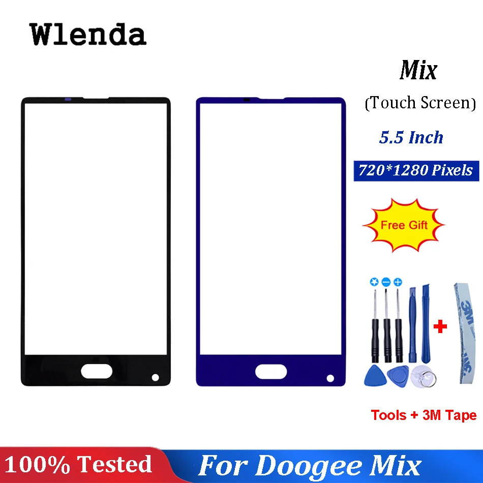 

5.5 inch For Doogee Mix Front Outer Glass Lens Only No Touch No Lcd Spare Parts + Free Tools