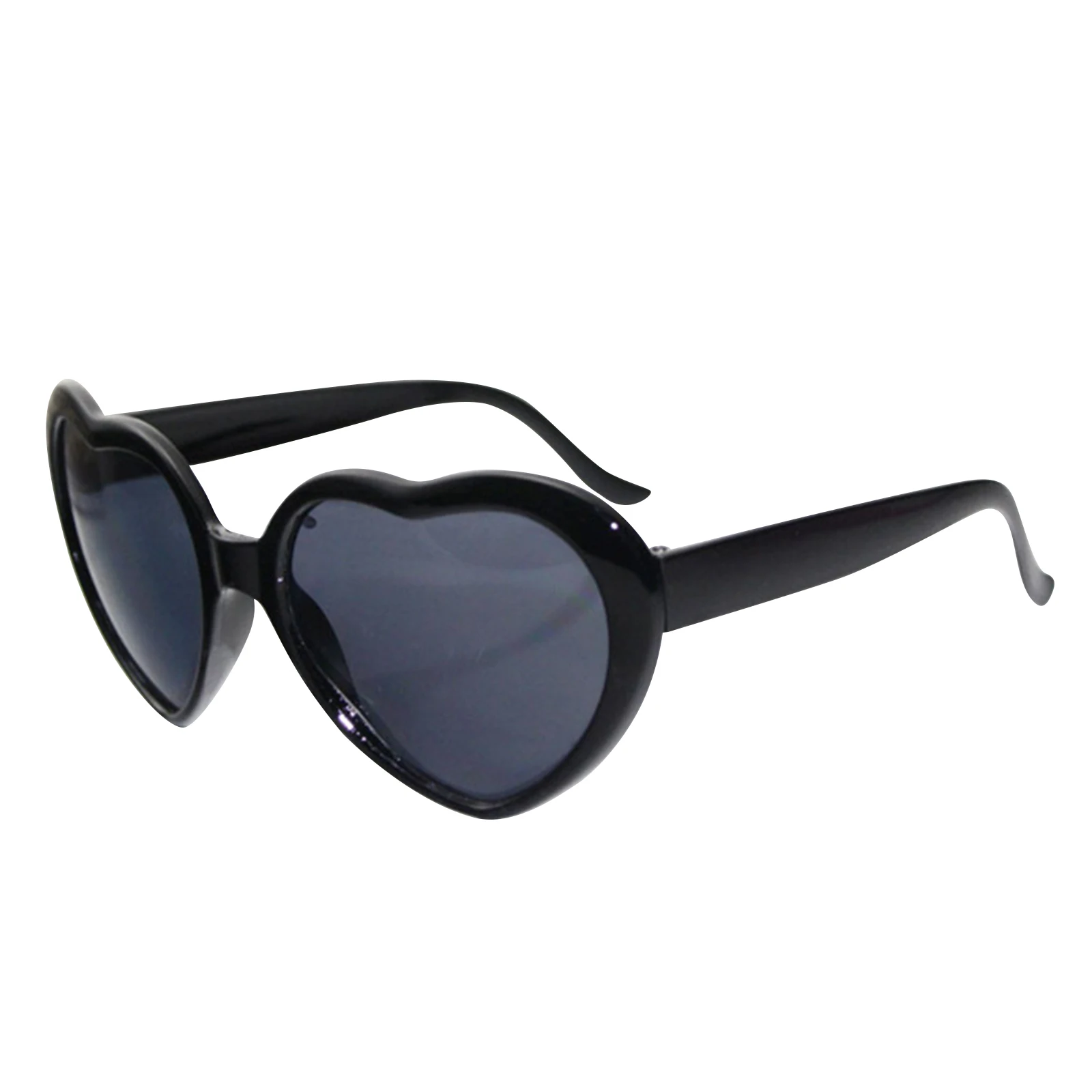 1pc Red Heart Shape Diffraction Grating Party Rave Glasses Plastic, Orbit Light Show Fireworks Refraction Laser Glasses 