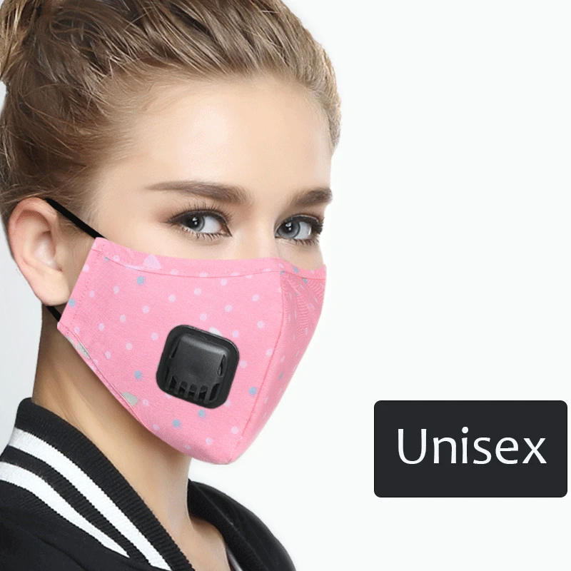 Haze Respirator Mask Mouth Mask Design Carbon Filter Face Cotton Mask Respirator Anti Allergy Activat Carbon Proof Flu Dust Mask - Цвет: Female Pink