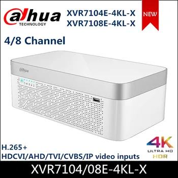 

Dahua 4CH 8CH XVR XVR7104E-4KL-X XVR7108E-4KL 4/8 Channel Penta-brid 4K Elegant 1U Digital Video Recorder H.265