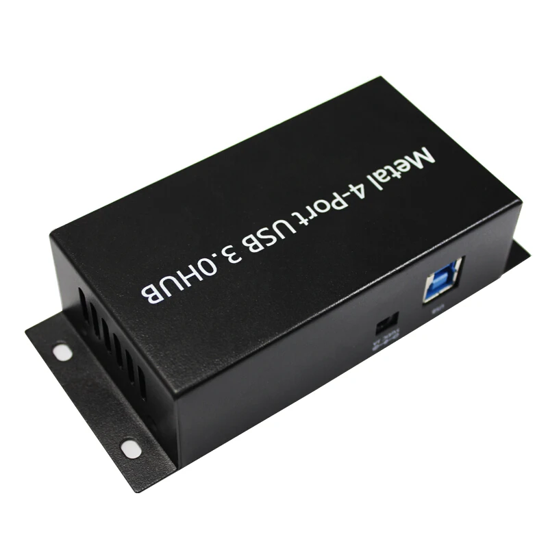 USB 3 0 прочный 4-портовый концентратор с адаптером питания совместим со