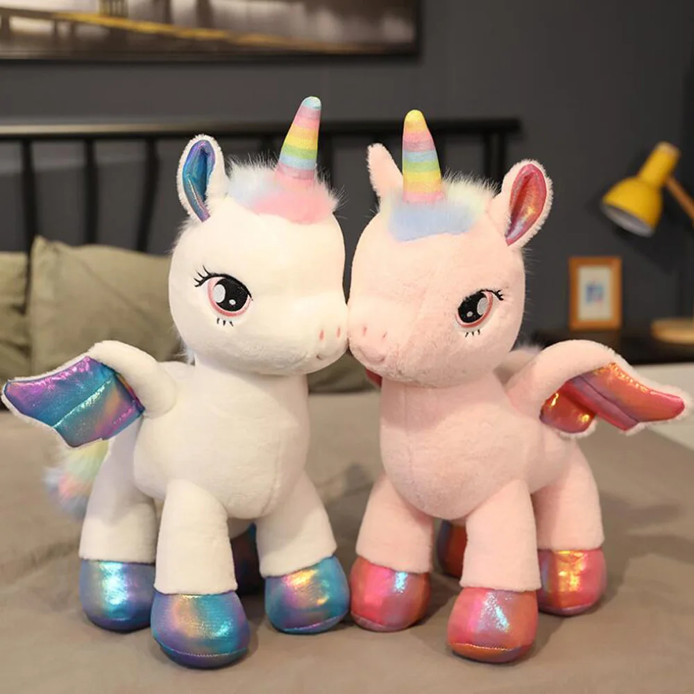 Cute Rainbow Unicorn Doll Girl Birthday Christmas Gift Children Stuffed Plush Toy Sleeping Pillow