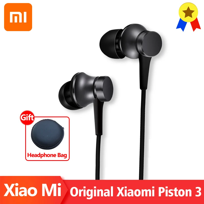 Оригинальные наушники Xiao mi Piston 3 свежая версия вкладыши проводное управление с c