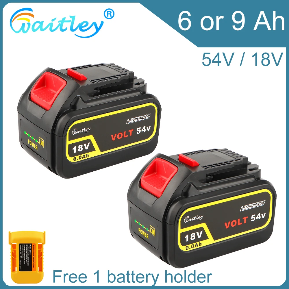 Литий-ионный аккумулятор Waitley DCB606 18 в 54 9 А · ч 6 для электроинструментов DeWalt XR 20 В 60