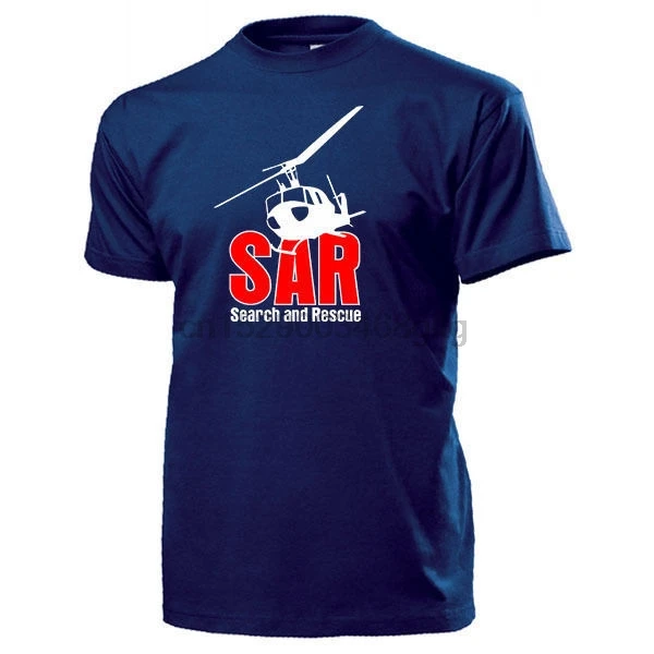 

2019 Summer Brand Clothing Search and Rescue SAR Luftwaffe Rettungsflieger Hubschrauber BW - T Shirt #15055 Novelty T Shirt