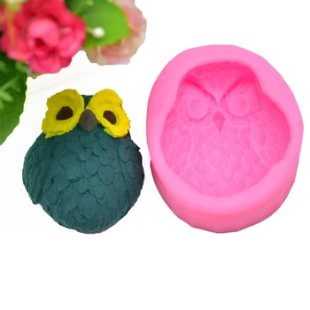 

DIY Owl Silicone Mold 3D Cake Mould Fondant Chocolate Fudge Form Cooking Baking Tools Cartoon Cake Tools Soap Mold