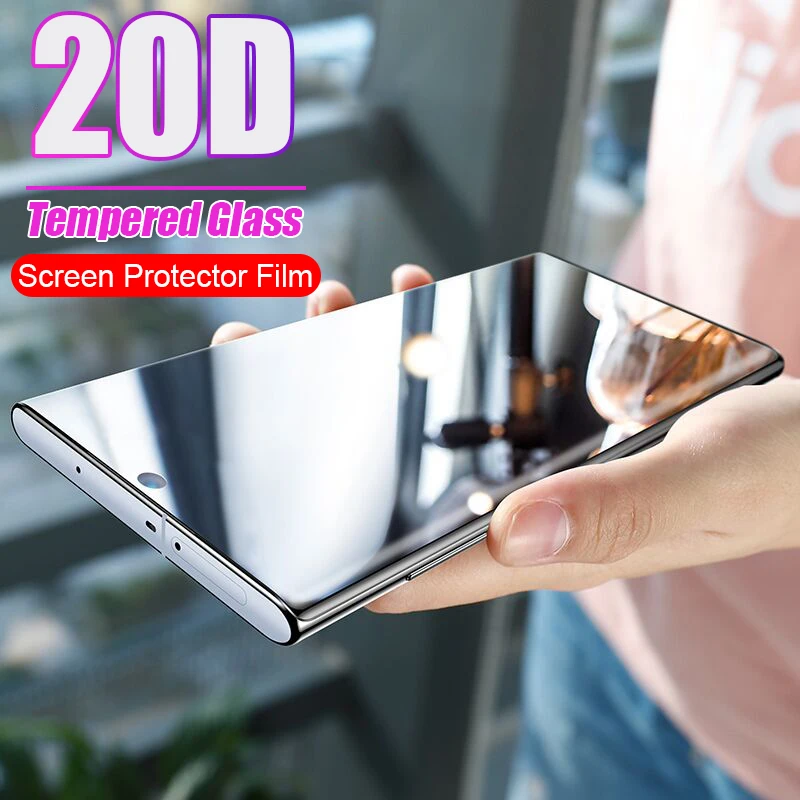 

20D Full Cover Tempered Glass For Samsung Galaxy S8 S9 S10 Plus S10e Note 8 9 10 Pro Screen Protector Film Protective Glass