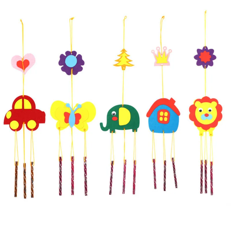 

EVA Craft Toy 3D Wind Chimes Handmade DIY Toy Kits Windbell Arts & Crafts Hangings Stickers Kids Kits Birthday Educational Gift