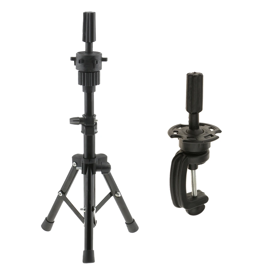 Metal Cosmetology Mannequin Manikin Practice Head Holder Tripod Stand +Clamp