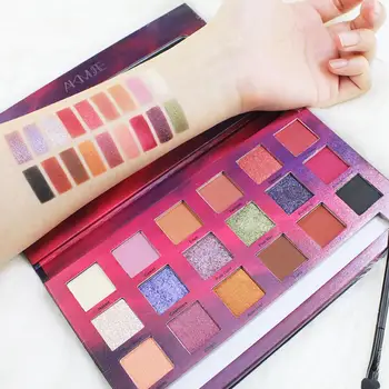 

18 Colors Eye Shadow Palette Natural Ingredients Lasting Waterproof Pearl Shimmer Eyes High-quality Personality Makeup Tools