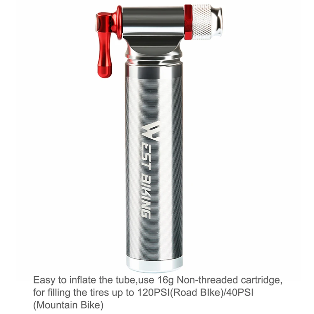 

New Portable Bicycle Pump Aluminum Alloy Ultralight Air CO2 Inflator Bike Cycling Pump Schrader & Presta Mini Bike Pump