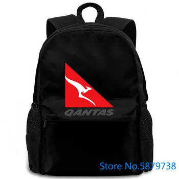 

Qantas Airplane Logo Male Designing Mens women men backpack laptop travel school adult student