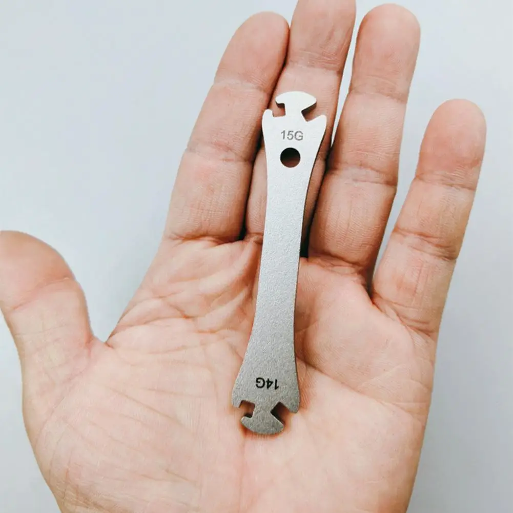 2021 Stainless Steel Bicycle Spoke Wrench Bicycle Bike Rim Wheel Spoke Wrench Fastening Correction Device Repair Tool Portable