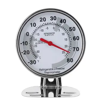 

2020 New Refrigerator Freezer Fridge Thermometer Stainless Steel Dial -30~80 Fahrenheit