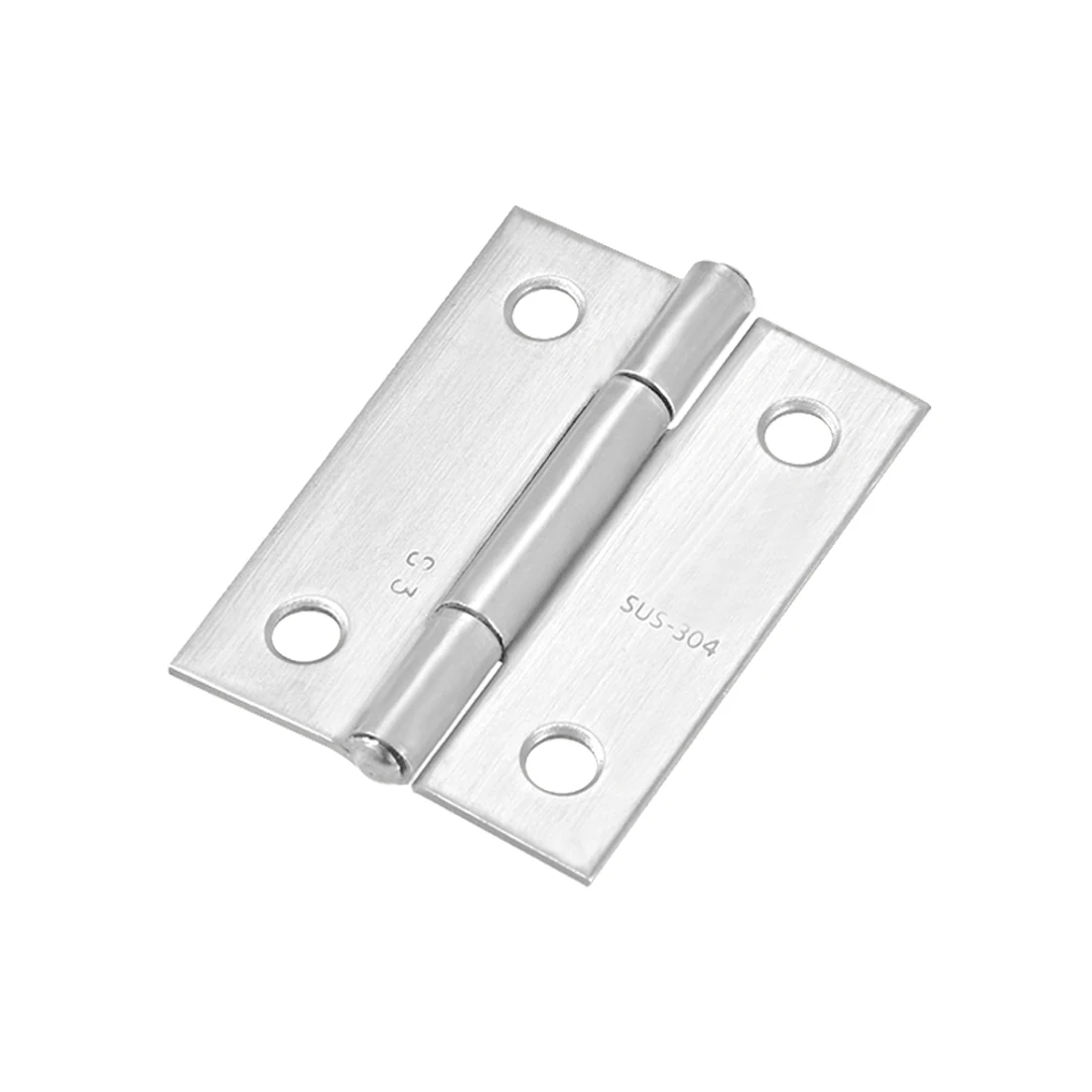 

uxcell 1.97inch Hinge Silver Door Cabinet Hinges Fittings Brushed Chrome Plain 4pcs