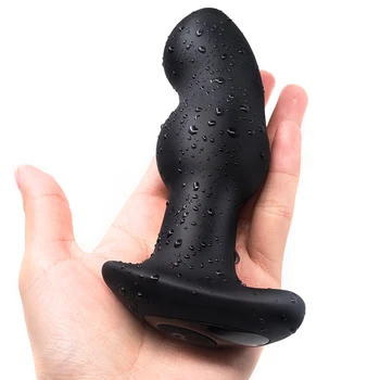 10 Speeds Turn Beads Massager Anal Vibrator Outdoor Masturbator Remote Control Butt Plug Prostate Massage Sphincter Exerciser 5