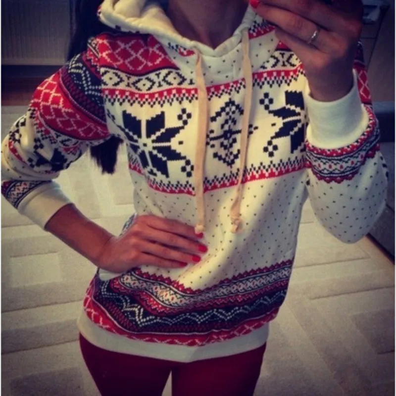 women hoodies sweatshirts Pocket Patchwork Pullover Strappy Hoodie New Print Hoody Jumper Sweatshirt Autumn Winter Hooded Tops