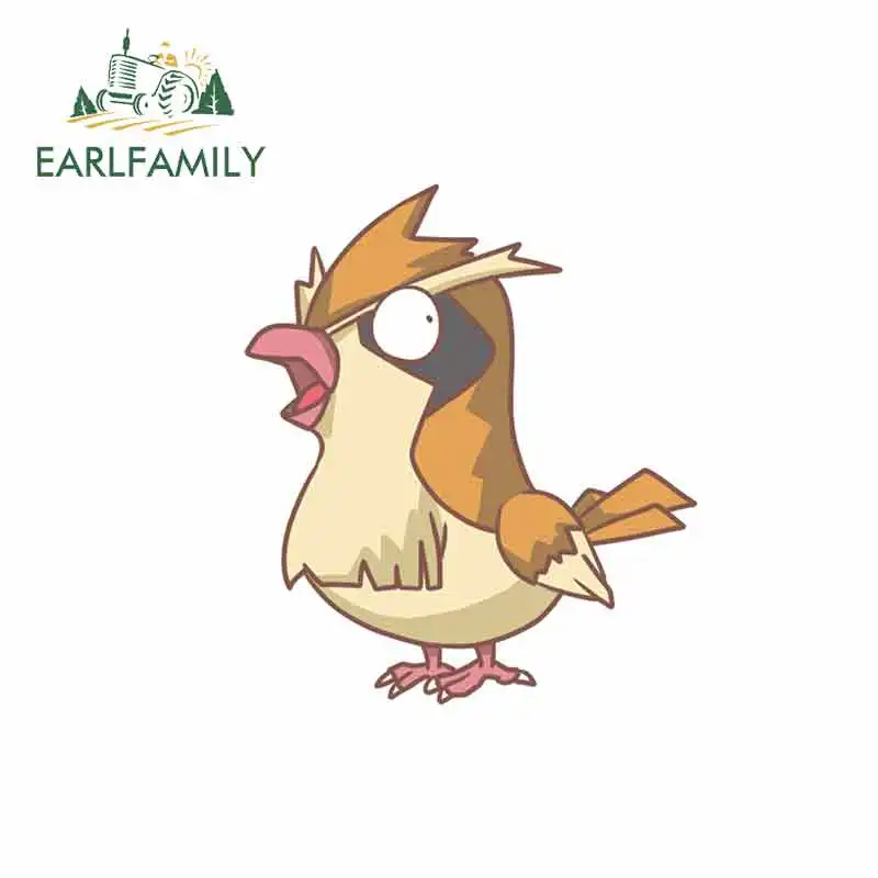 EARLFAMILY 13 см x 11 4 для удивленных Pidgey забавные виниловые наклейки на машину графика