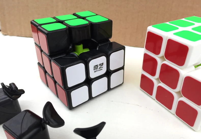 QiYi Профессиональный 3x3x3 магический куб скоростные кубики головоломка Нео Куб 3х3 Cubo Magico наклейка для взрослых Развивающие игрушки для детей подарок