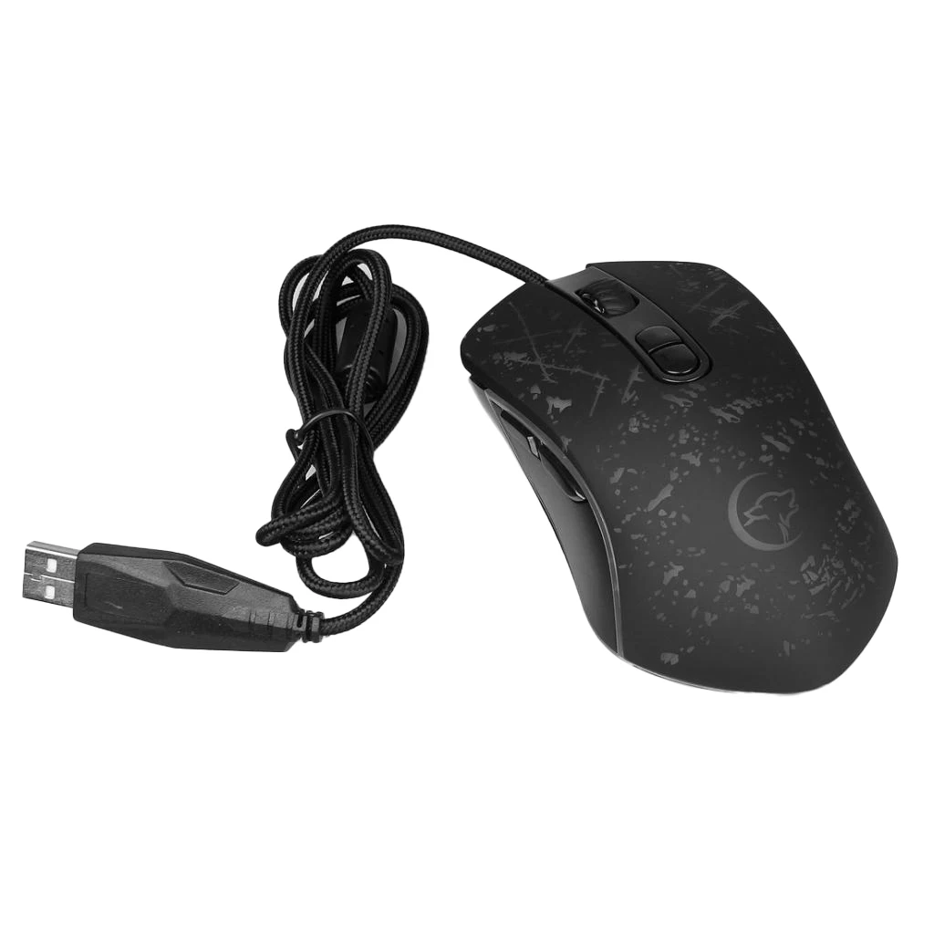 Механическая игровая мышь, 8 кнопок, USB Проводная игровая оптическая мышь для дома и офиса, компьютерная мышь для ПК, настольного компьютера, ноутбука
