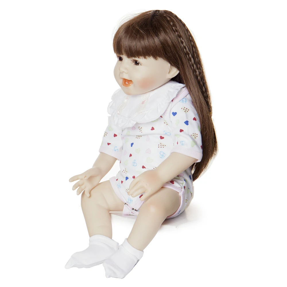 1" Мягкие силиконовые реалистичные игрушки для детей, Bebe Reborn, игрушка для волос на все тело, кукла, гладкий виниловый корпус, кукла-Реборн, детские куклы