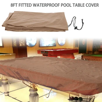 

Adjustable Portable Snooker Billiard Foldable Washable Durable Oxford Cloth Dustproof Pool Table Cover Protector With Drawstring