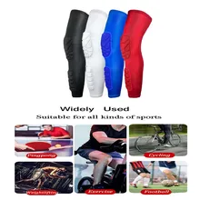 1PC Knee Pads Honeycomb Lengthen Breathable Compression Knee Calf Sleeves Pads Brace Basketball Hiking Cycling Protector Leg
